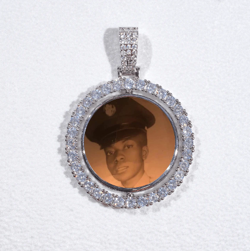 3D Spinning 2-Faced Custom Picture Pendant