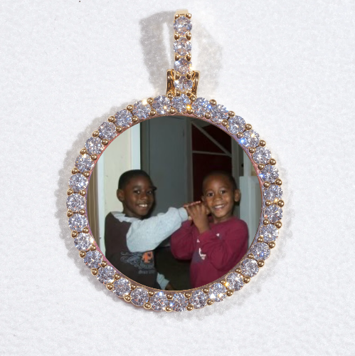 3D CIRCLE CUSTOM PICTURE PENDANT SMALL SIZE