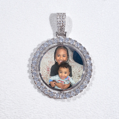 3D Spinning 2-Faced Custom Picture Pendant