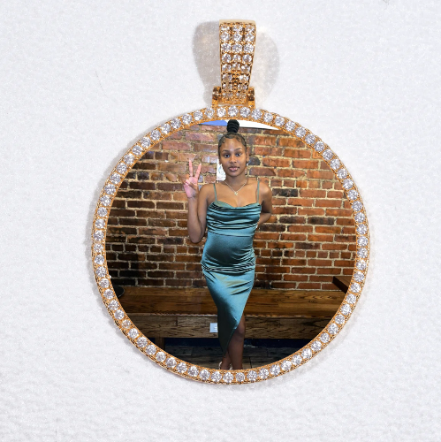 MEDIUM 3D CIRCLE CUSTOM PICTURE PENDANT