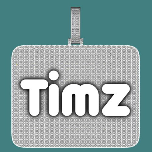 CUSTOM LETTER NECKLACE 3D BIG SQUARE