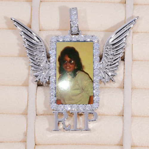 RIP WING 3D CUSTOM PICTURE PENDANT