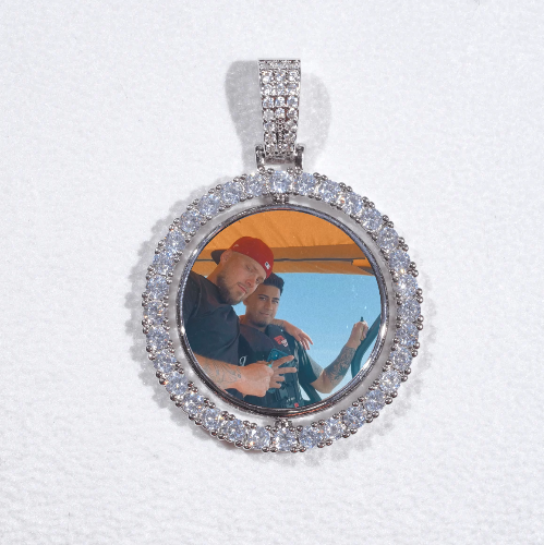 3D Spinning 2-Faced Custom Picture Pendant