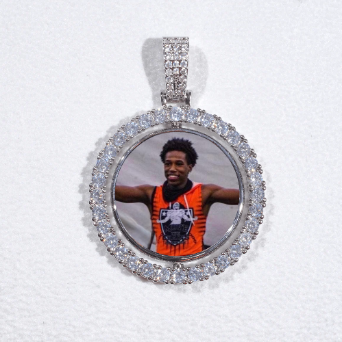 3D Spinning 2-Faced Custom Picture Pendant