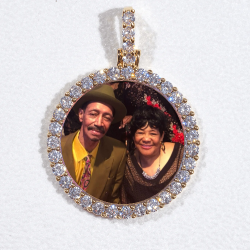 3D CIRCLE CUSTOM PICTURE PENDANT SMALL SIZE