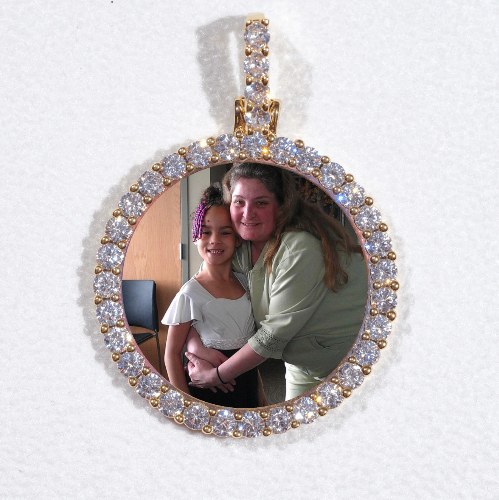 3D CIRCLE CUSTOM PICTURE PENDANT SMALL SIZE