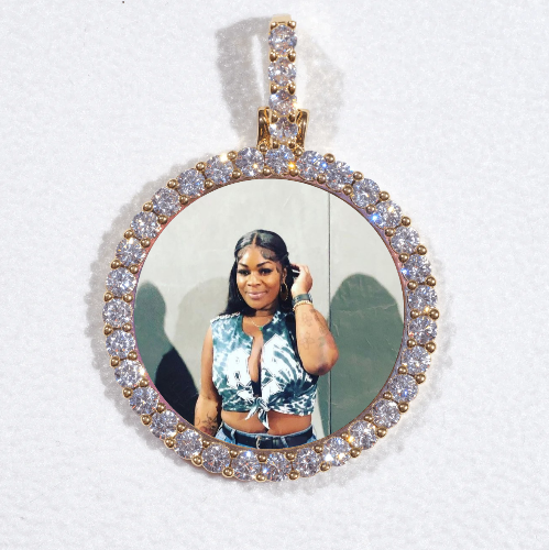 3D CIRCLE CUSTOM PICTURE PENDANT SMALL SIZE