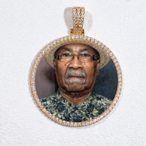MEDIUM 3D CIRCLE CUSTOM PICTURE PENDANT
