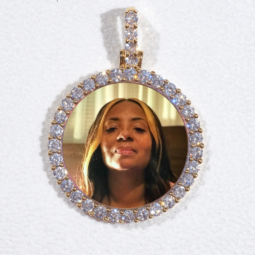 3D CIRCLE CUSTOM PICTURE PENDANT SMALL SIZE