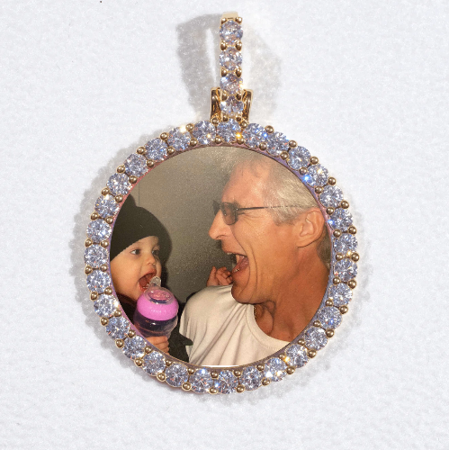 3D CIRCLE CUSTOM PICTURE PENDANT SMALL SIZE
