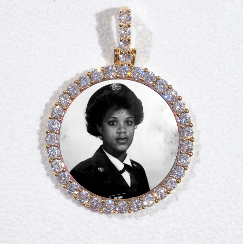3D CIRCLE CUSTOM PICTURE PENDANT SMALL SIZE