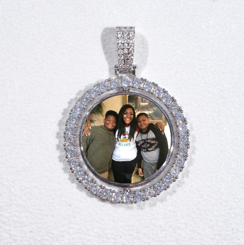 3D Spinning 2-Faced Custom Picture Pendant