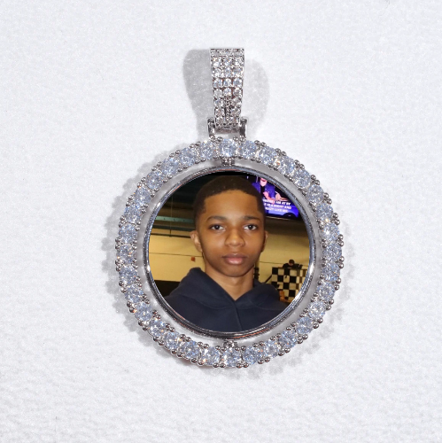3D Spinning 2-Faced Custom Picture Pendant