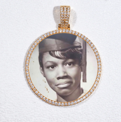 MEDIUM 3D CIRCLE CUSTOM PICTURE PENDANT
