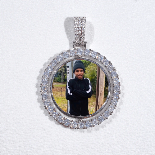 3D Spinning 2-Faced Custom Picture Pendant