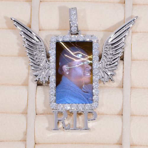 RIP WING 3D CUSTOM PICTURE PENDANT