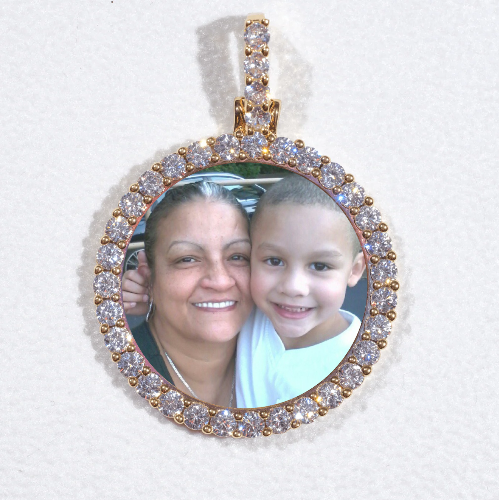 3D CIRCLE CUSTOM PICTURE PENDANT SMALL SIZE