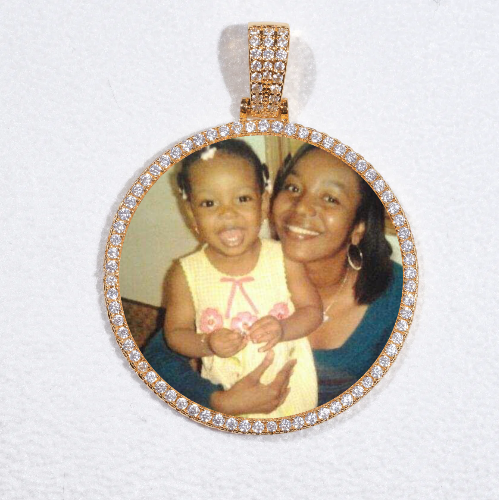 MEDIUM 3D CIRCLE CUSTOM PICTURE PENDANT