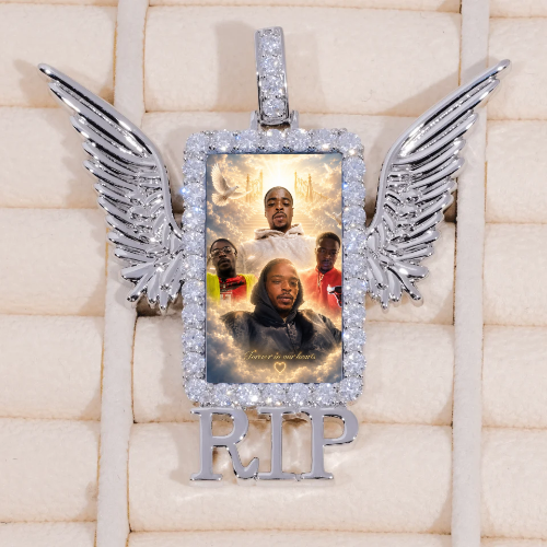RIP WING 3D CUSTOM PICTURE PENDANT