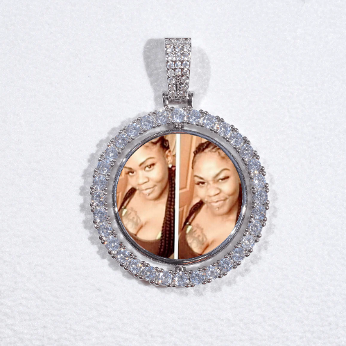 3D Spinning 2-Faced Custom Picture Pendant