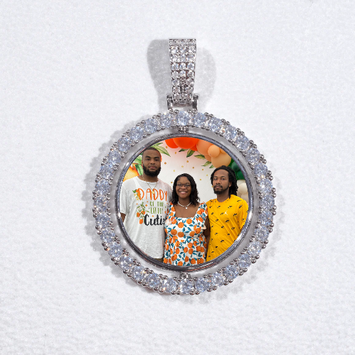 3D Spinning 2-Faced Custom Picture Pendant