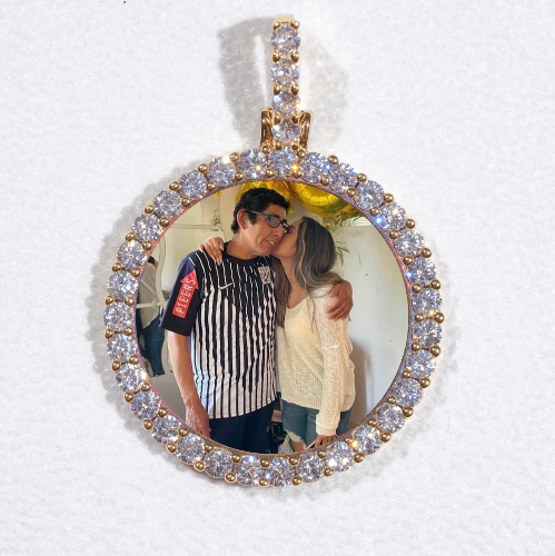 3D CIRCLE CUSTOM PICTURE PENDANT SMALL SIZE