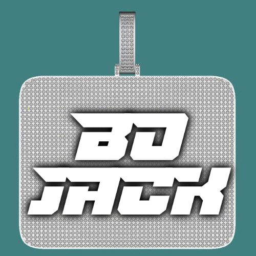 CUSTOM LETTER NECKLACE 3D BIG SQUARE