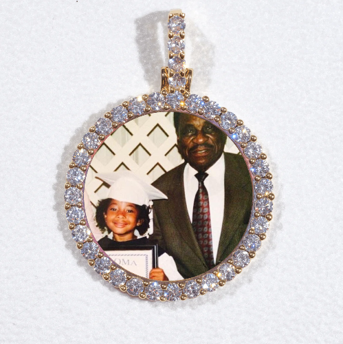 3D CIRCLE CUSTOM PICTURE PENDANT SMALL SIZE
