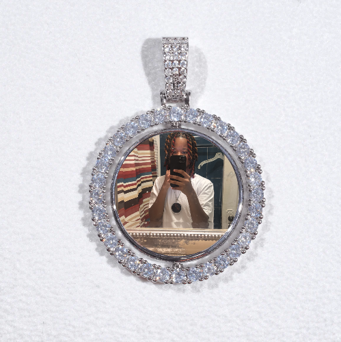 3D Spinning 2-Faced Custom Picture Pendant