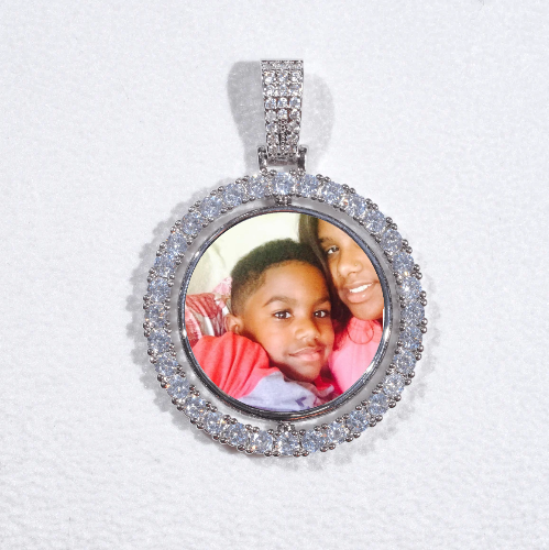3D Spinning 2-Faced Custom Picture Pendant