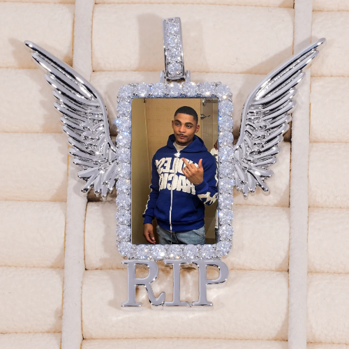 RIP WING 3D CUSTOM PICTURE PENDANT