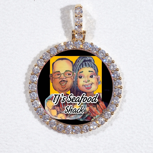 3D CIRCLE CUSTOM PICTURE PENDANT SMALL SIZE