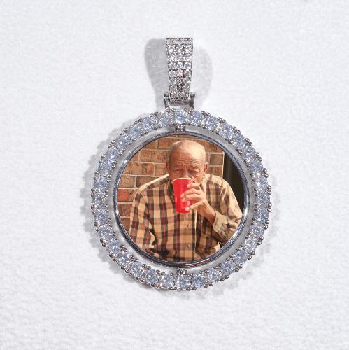 3D Spinning 2-Faced Custom Picture Pendant