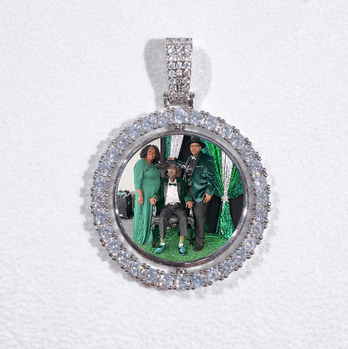 3D Spinning 2-Faced Custom Picture Pendant