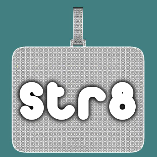 CUSTOM LETTER NECKLACE 3D BIG SQUARE