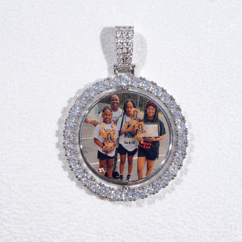 3D Spinning 2-Faced Custom Picture Pendant