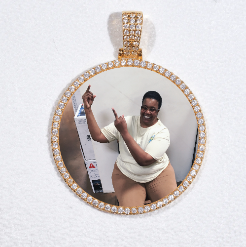 MEDIUM 3D CIRCLE CUSTOM PICTURE PENDANT