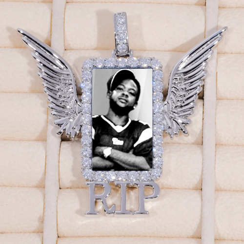 RIP WING 3D CUSTOM PICTURE PENDANT