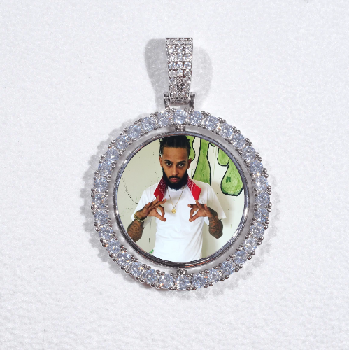 3D Spinning 2-Faced Custom Picture Pendant