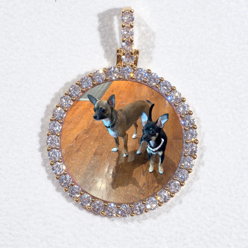 3D CIRCLE CUSTOM PICTURE PENDANT SMALL SIZE