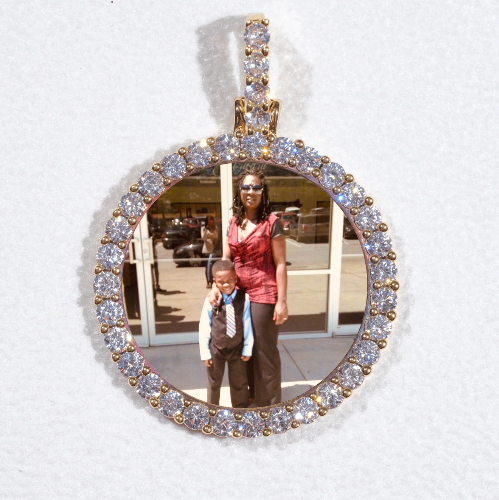 3D CIRCLE CUSTOM PICTURE PENDANT SMALL SIZE