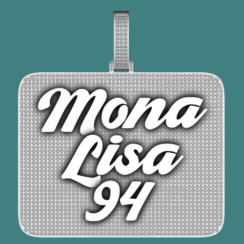 CUSTOM LETTER NECKLACE 3D BIG SQUARE