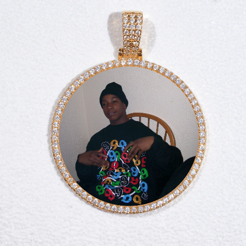 MEDIUM 3D CIRCLE CUSTOM PICTURE PENDANT