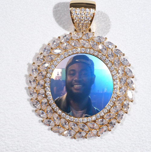 Large 3D Wheat Ear Custom Picture Pendant