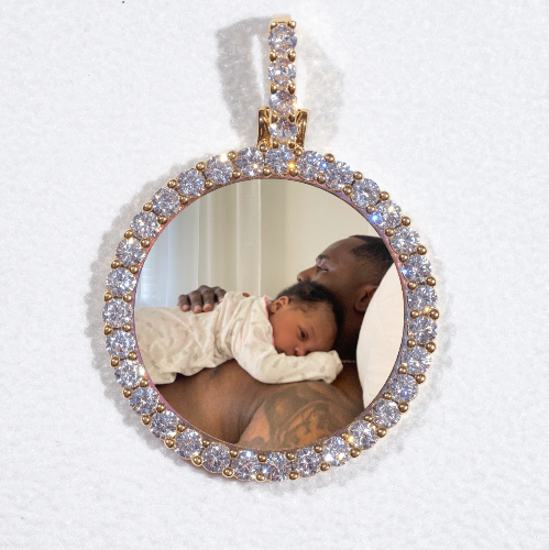 3D CIRCLE CUSTOM PICTURE PENDANT SMALL SIZE