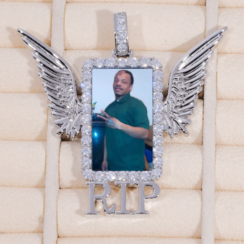 RIP WING 3D CUSTOM PICTURE PENDANT