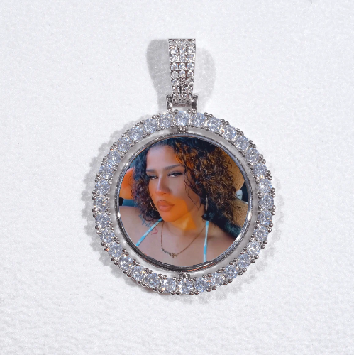 3D Spinning 2-Faced Custom Picture Pendant
