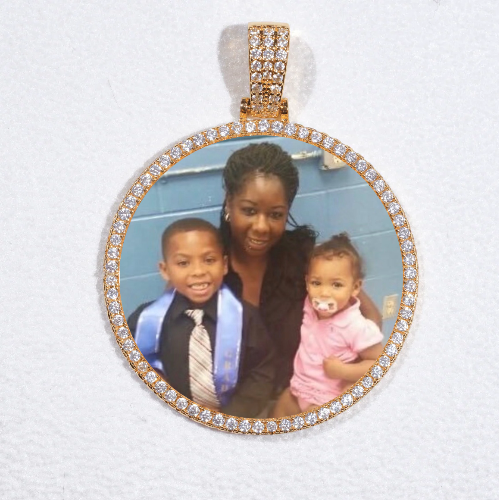MEDIUM 3D CIRCLE CUSTOM PICTURE PENDANT