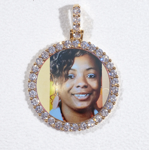 3D CIRCLE CUSTOM PICTURE PENDANT SMALL SIZE