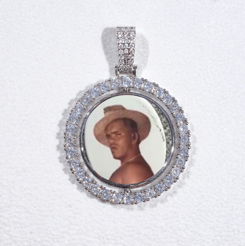 3D Spinning 2-Faced Custom Picture Pendant